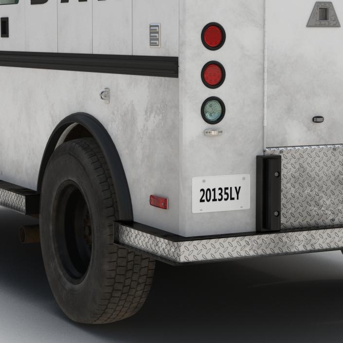 3D model Bank Armored Car 2 Rigged