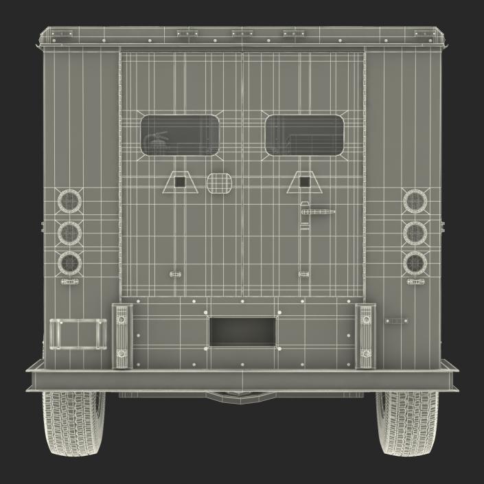 3D model Bank Armored Car 2 Rigged