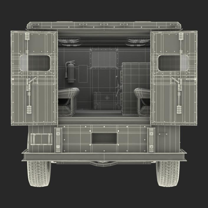 3D model Bank Armored Car 2 Rigged