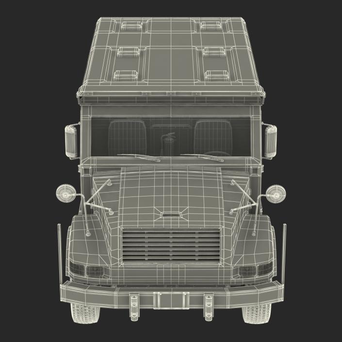 3D model Bank Armored Car 2 Rigged