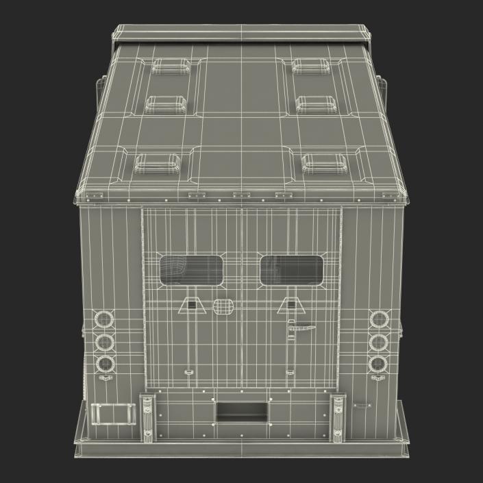 3D model Bank Armored Car 2 Rigged