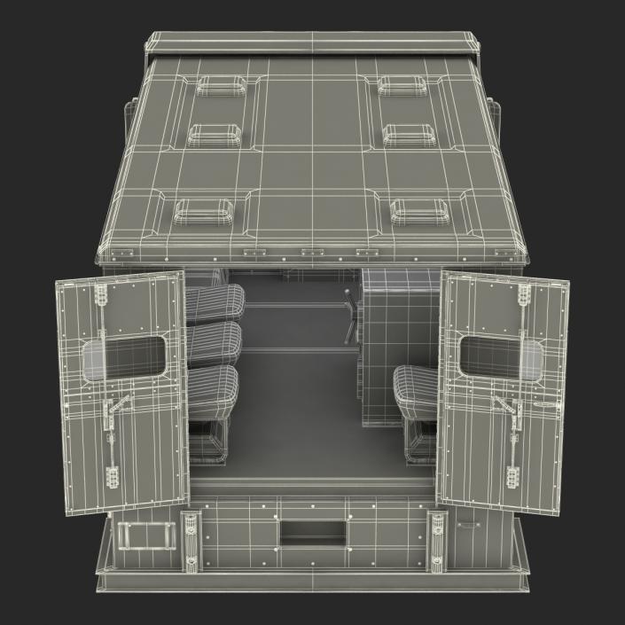 3D model Bank Armored Car 2 Rigged