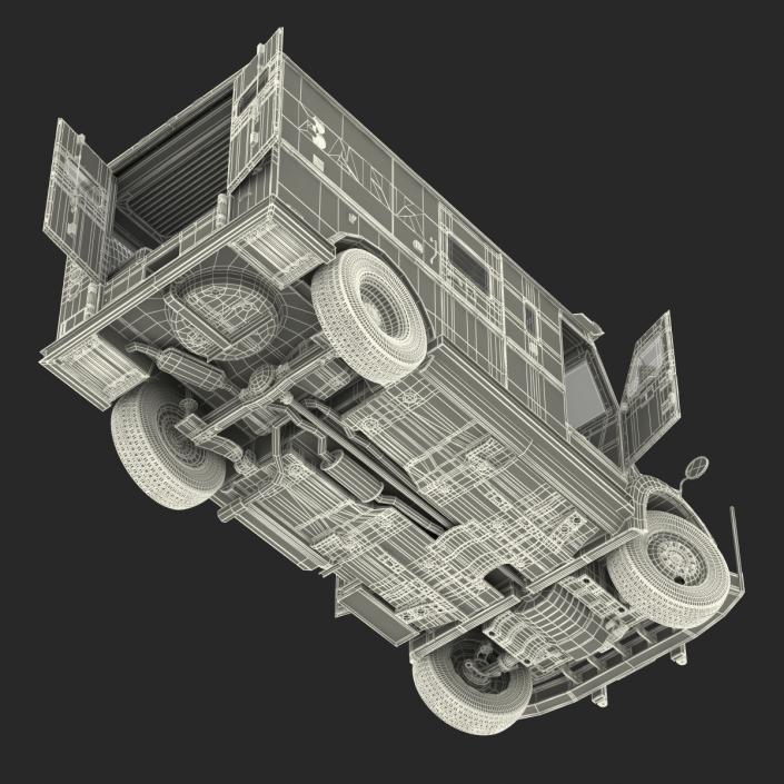 3D model Bank Armored Car 2 Rigged