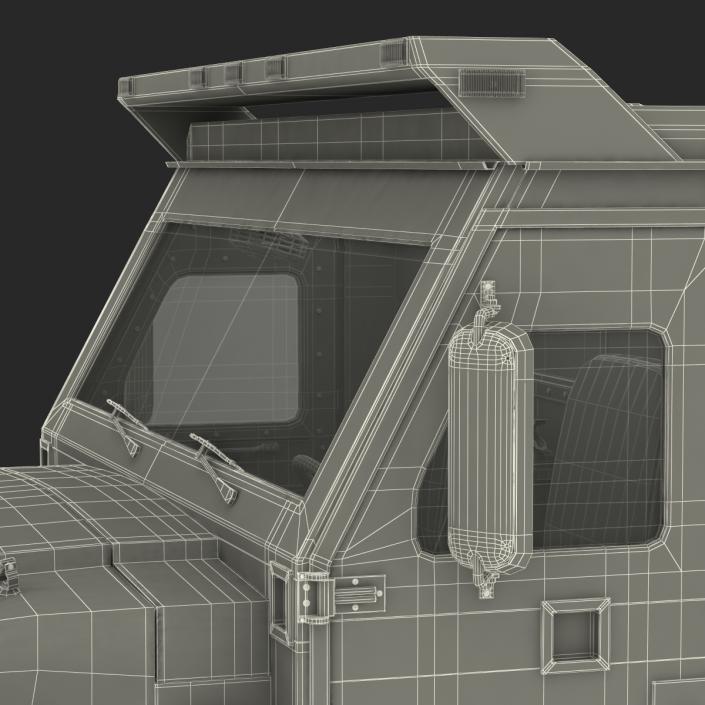 3D model Bank Armored Car 2 Rigged