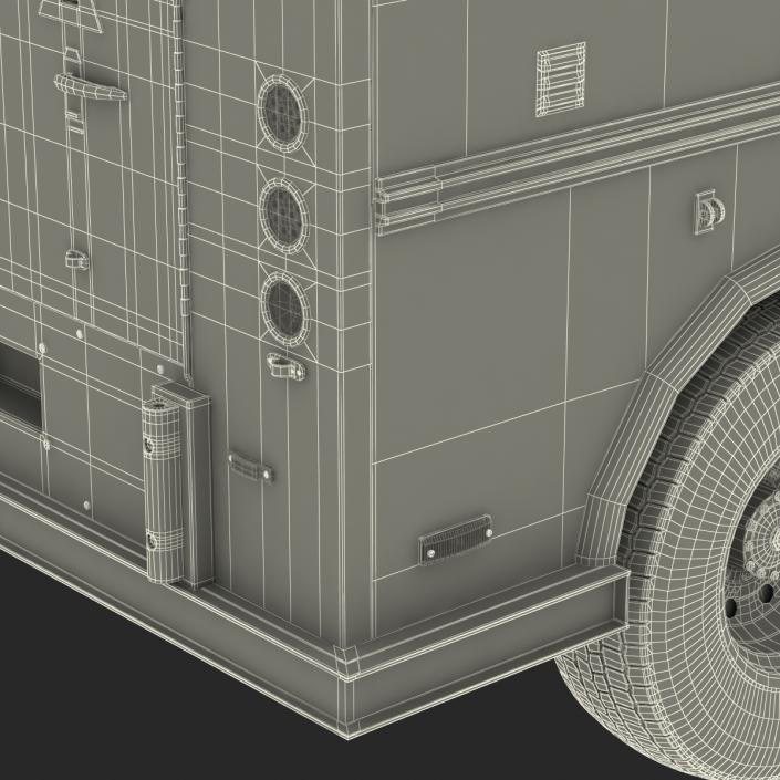 3D model Bank Armored Car 2 Rigged