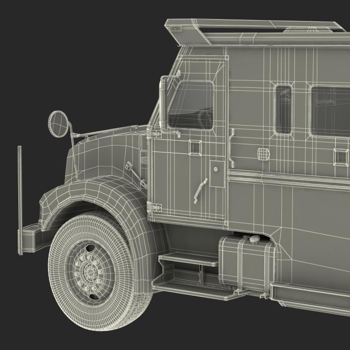 3D model Bank Armored Car 2 Rigged