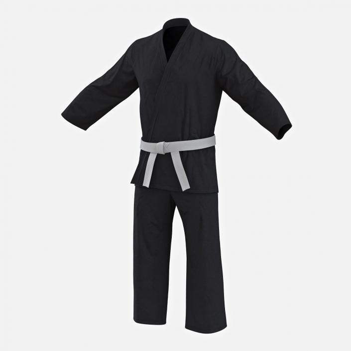 Karate Black Suit 3D