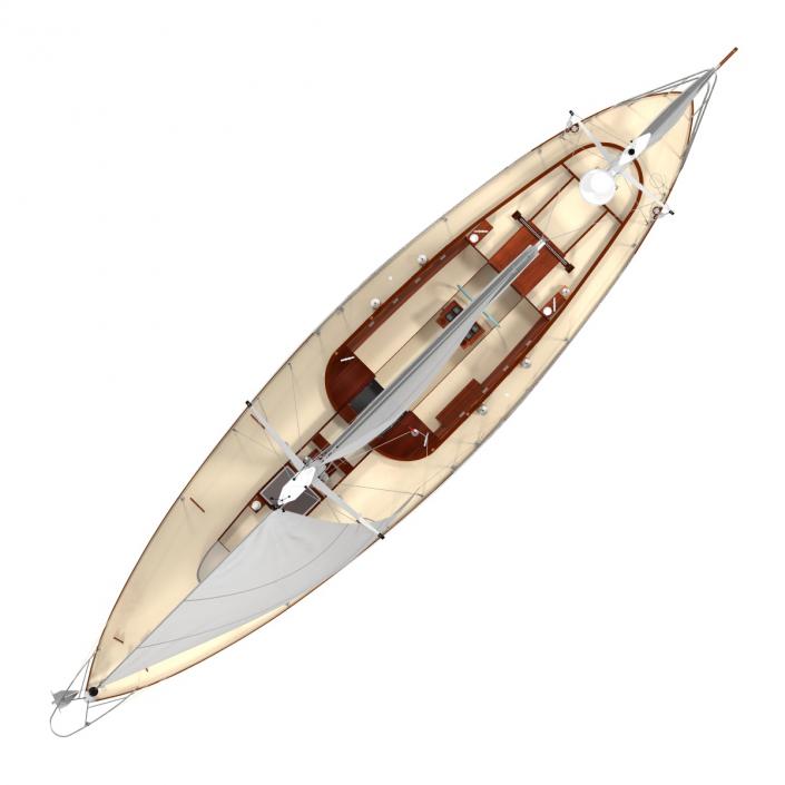 3D Sailing Yacht model