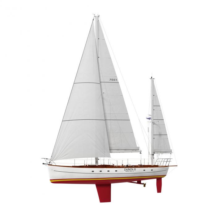 3D Sailing Yacht model