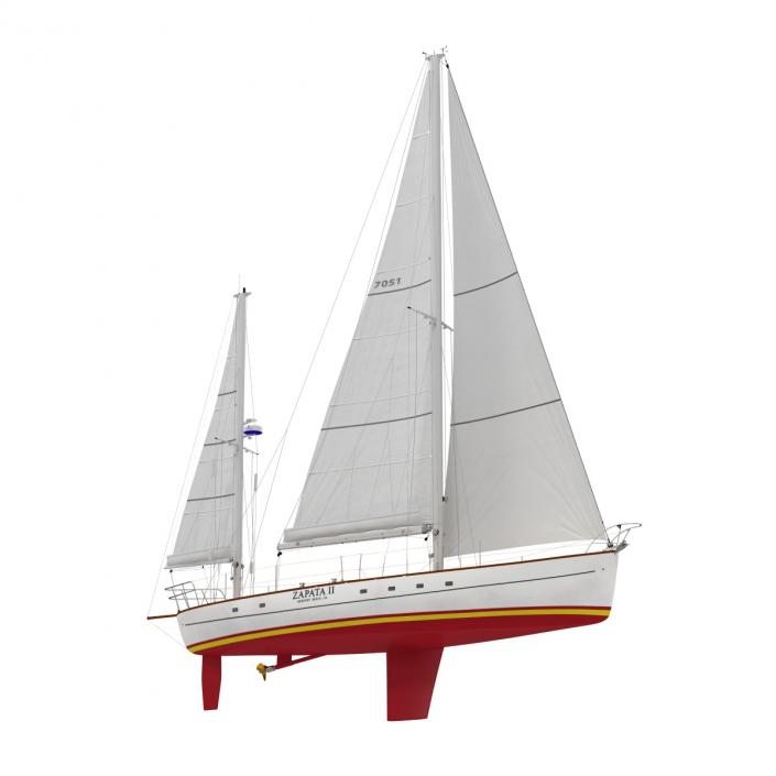 3D Sailing Yacht model