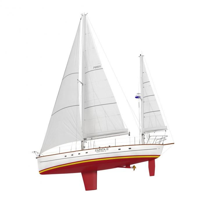 3D Sailing Yacht model