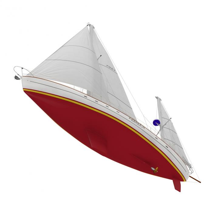 3D Sailing Yacht model