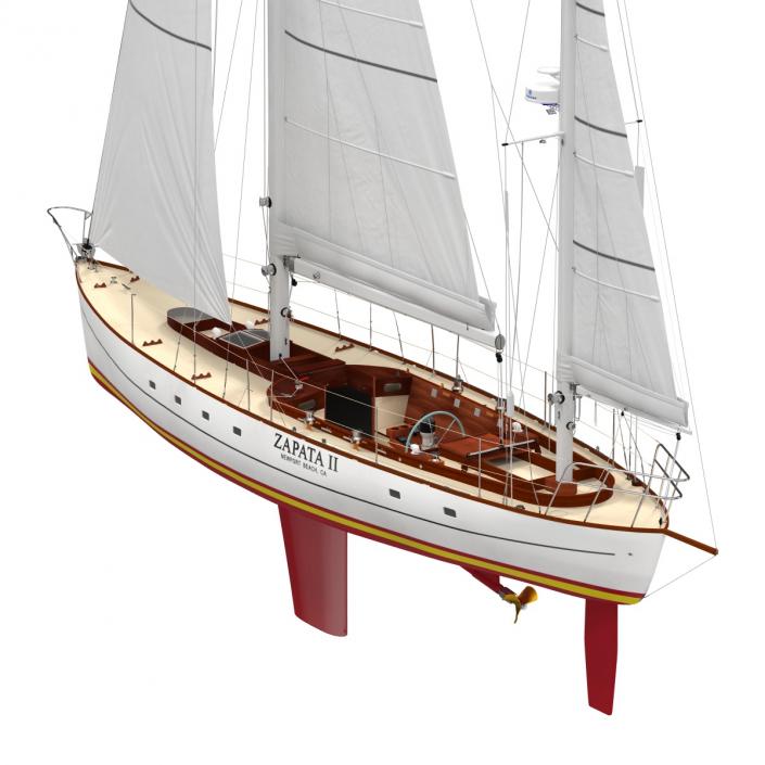 3D Sailing Yacht model