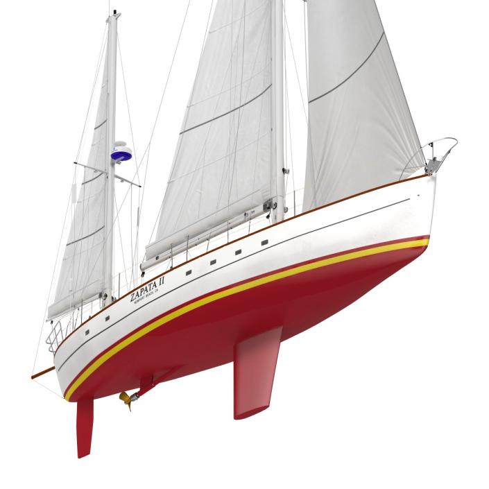 3D Sailing Yacht model