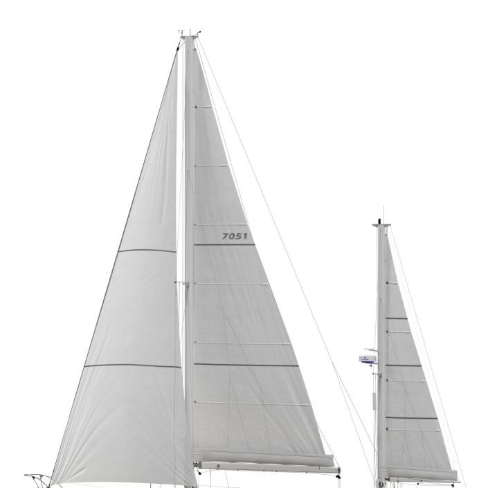 3D Sailing Yacht model