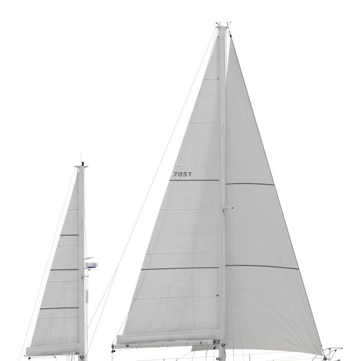 3D Sailing Yacht model