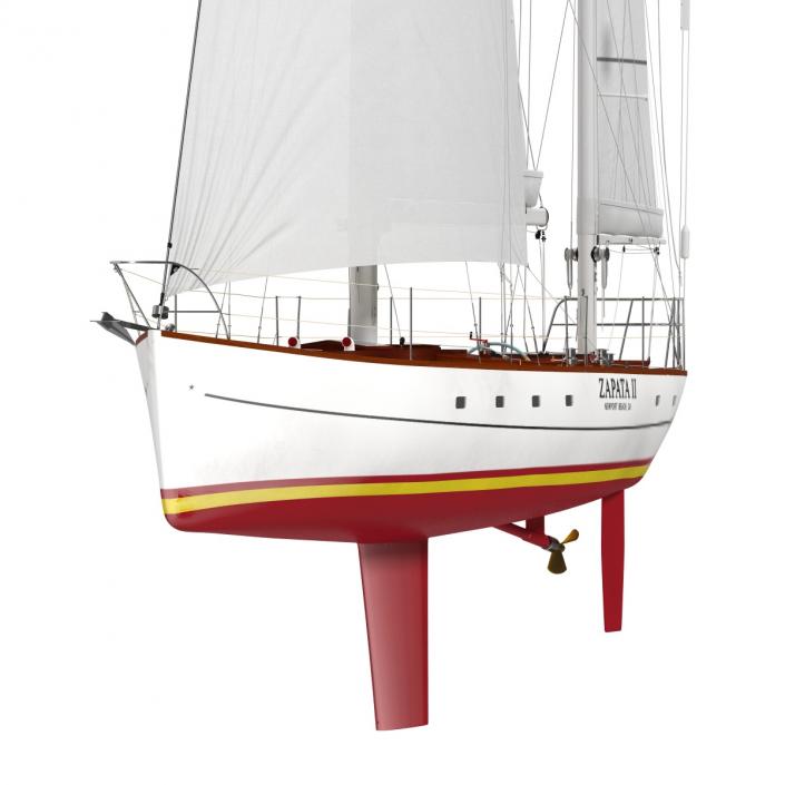 3D Sailing Yacht model