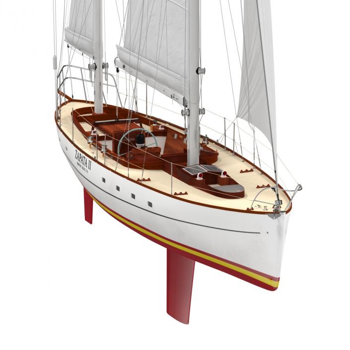 3D Sailing Yacht model