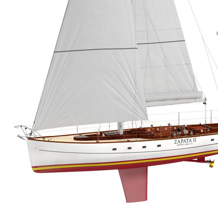 3D Sailing Yacht model