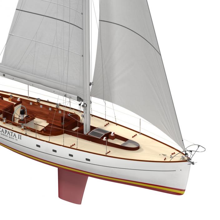 3D Sailing Yacht model