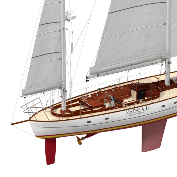 3D Sailing Yacht model