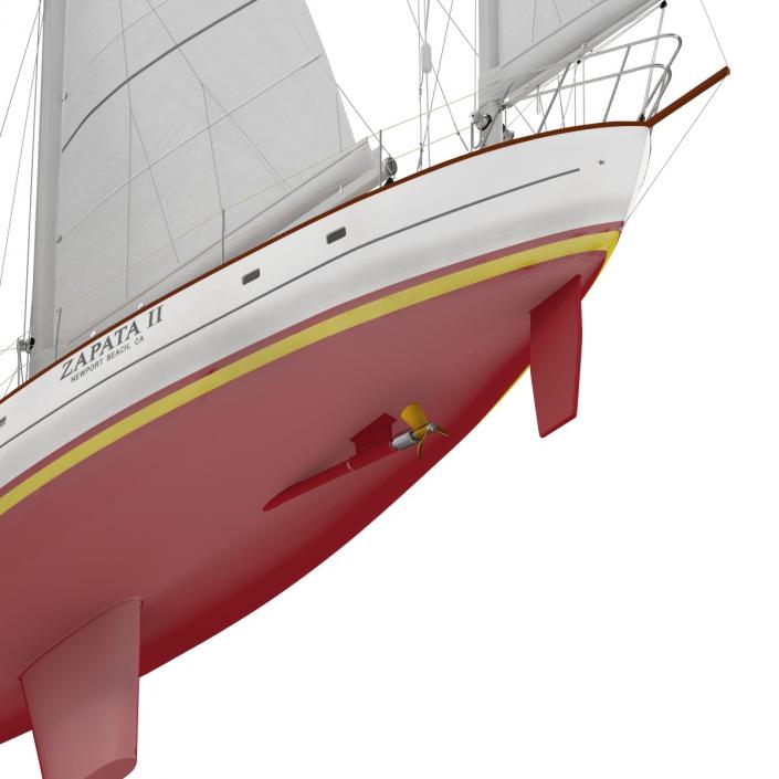 3D Sailing Yacht model