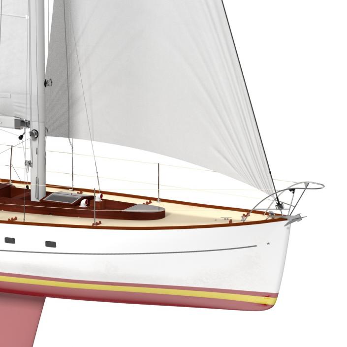 3D Sailing Yacht model