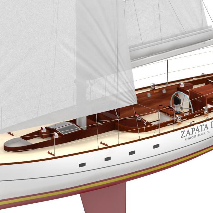 3D Sailing Yacht model