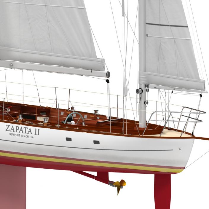 3D Sailing Yacht model