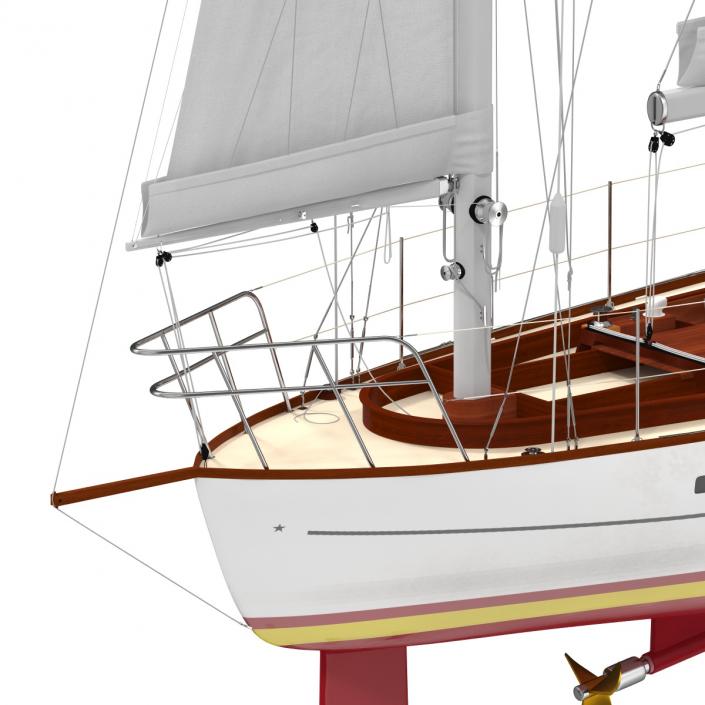 3D Sailing Yacht model