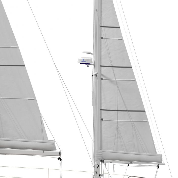 3D Sailing Yacht model