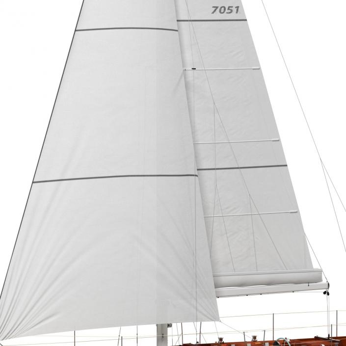 3D Sailing Yacht model