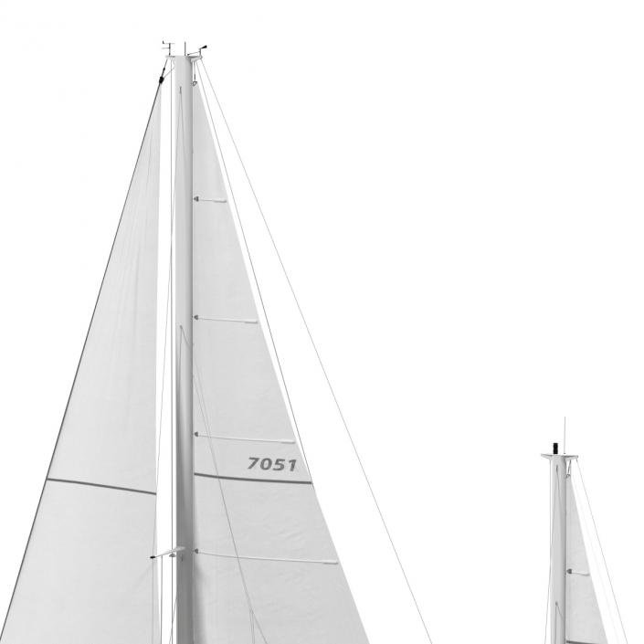 3D Sailing Yacht model