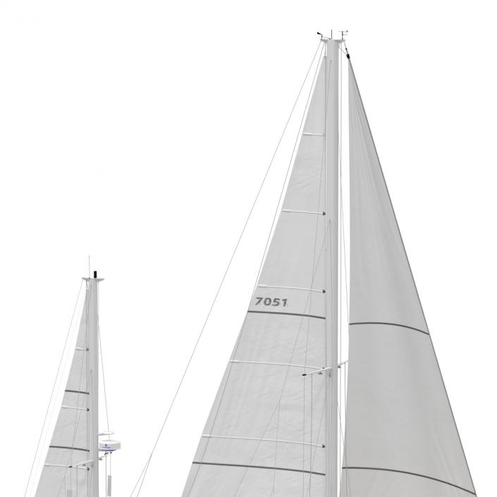 3D Sailing Yacht model