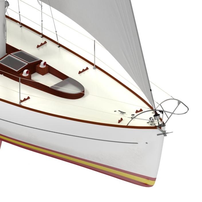 3D Sailing Yacht model