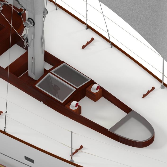 3D Sailing Yacht model