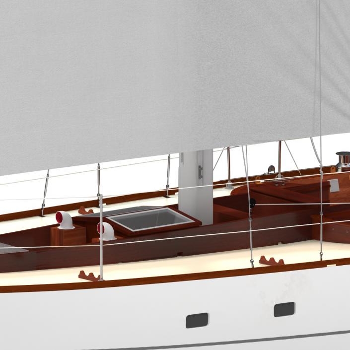 3D Sailing Yacht model