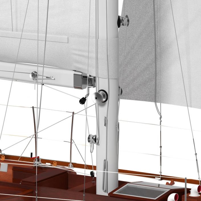 3D Sailing Yacht model