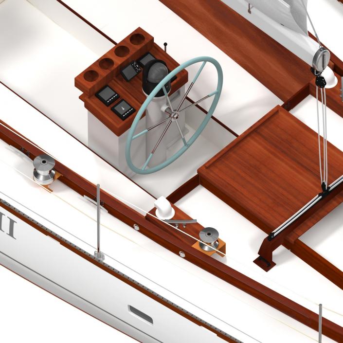 3D Sailing Yacht model