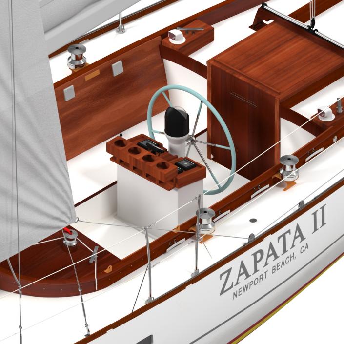 3D Sailing Yacht model