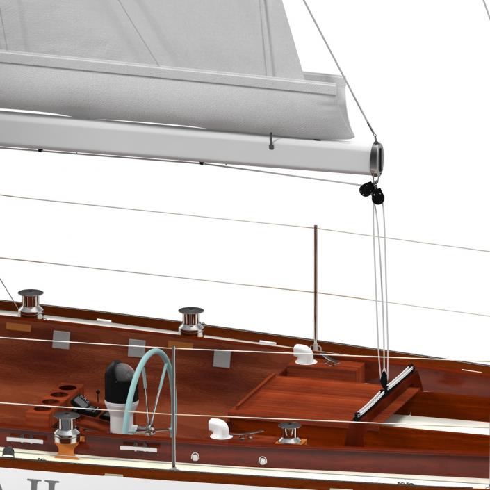 3D Sailing Yacht model