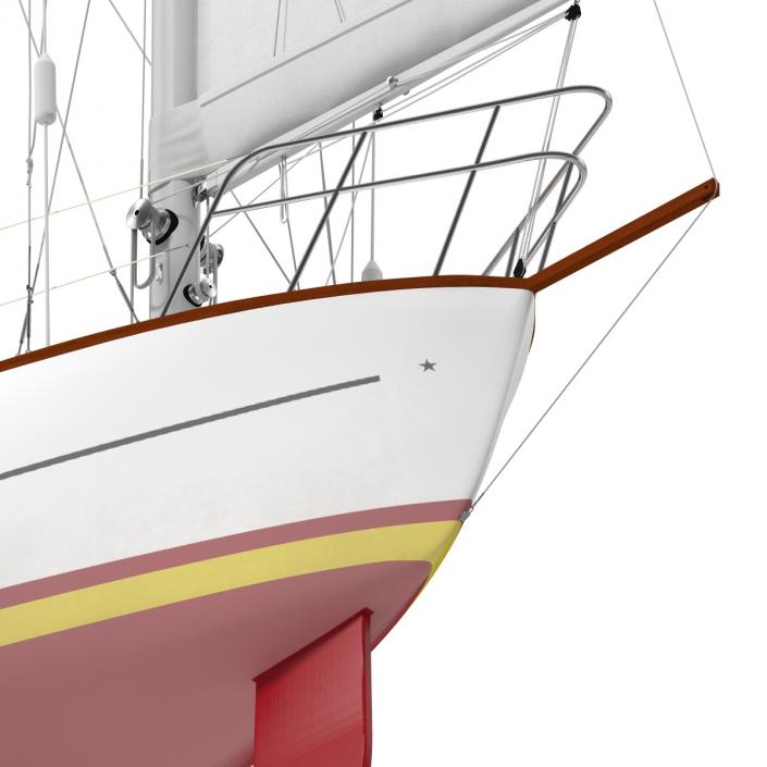 3D Sailing Yacht model