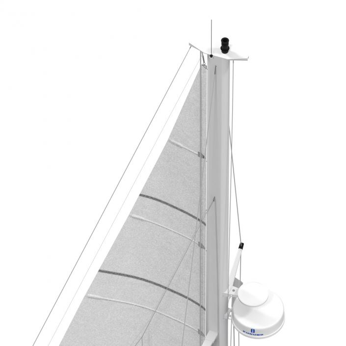 3D Sailing Yacht model