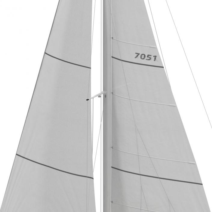 3D Sailing Yacht model