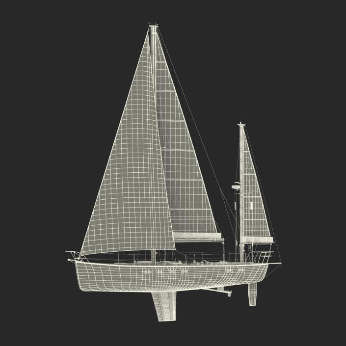 3D Sailing Yacht model