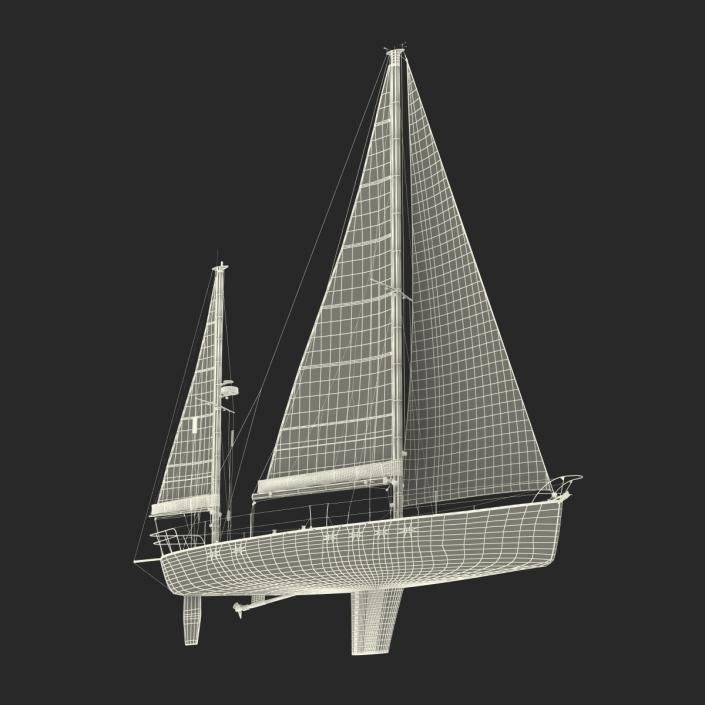 3D Sailing Yacht model