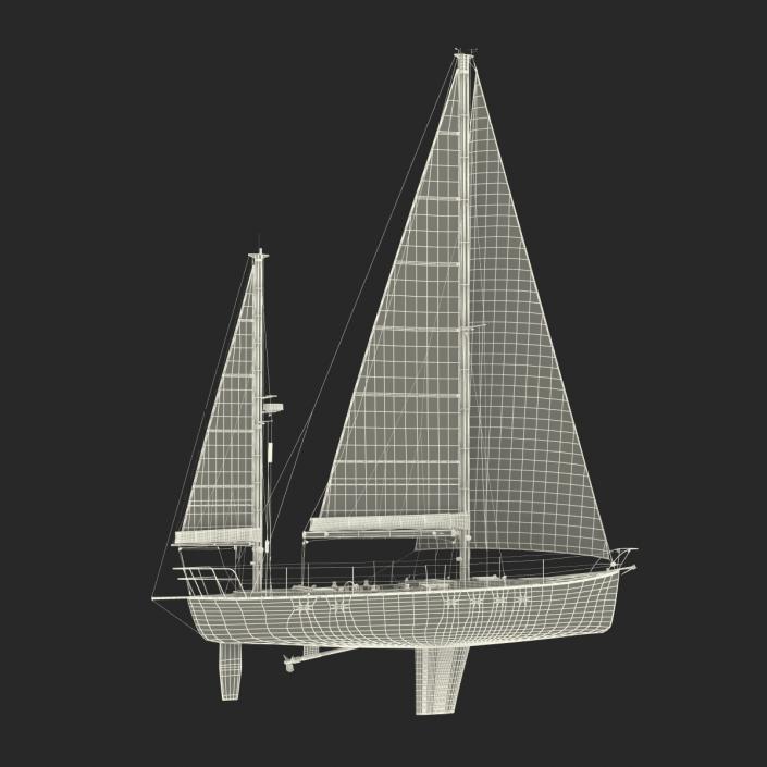 3D Sailing Yacht model