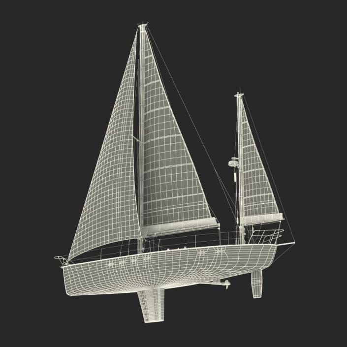 3D Sailing Yacht model