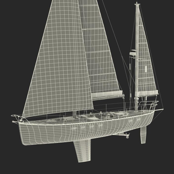 3D Sailing Yacht model