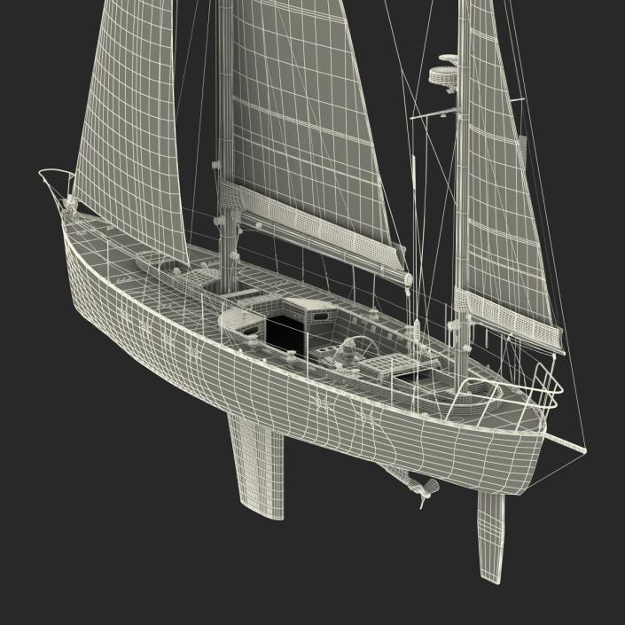 3D Sailing Yacht model